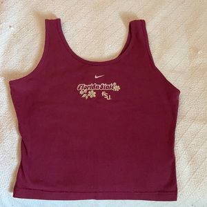 Cropped FSU Tank Top